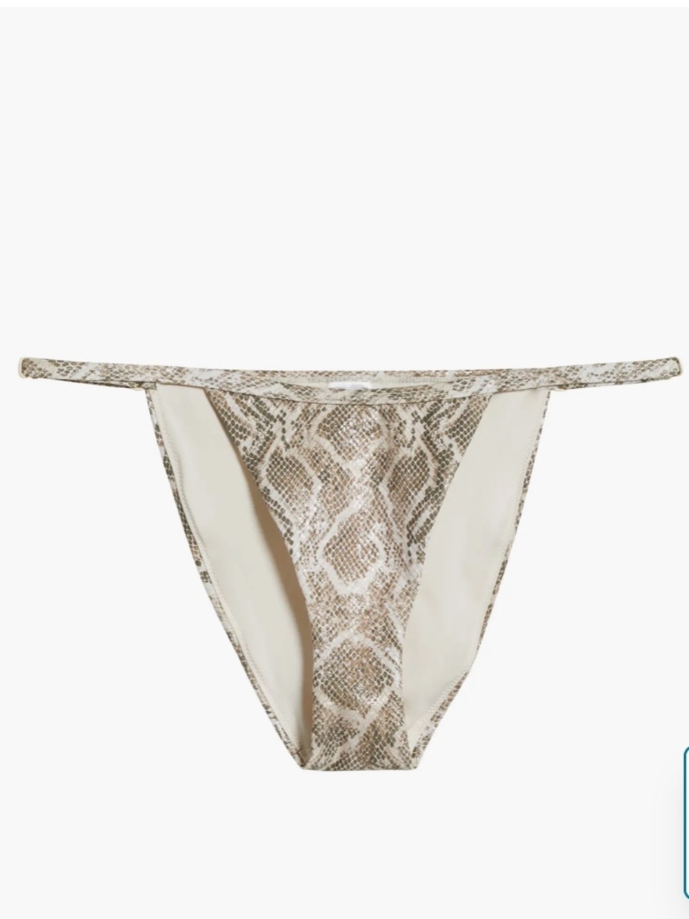 Good American Capri Snakeskin Bikini Bottoms NWT Size 4XL Style GSW1138